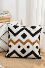 Geometric Embroidered Decorative Throw Pillow Case