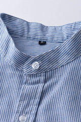 Men's Pinstripe Collar Shirt