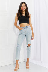 Vervet by Flying Monkey Stand Out Full Size Distressed Cropped Jeans